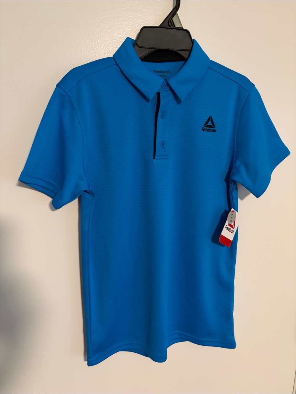 Reebok Bright Blue Performance Polo XL 14/16 Boys